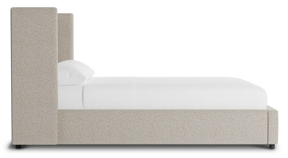 Captiva Gellar Brown 48" Upholstered Shelter Bed Captiva Gellar Brown 48" Upholstered Shelter Bed