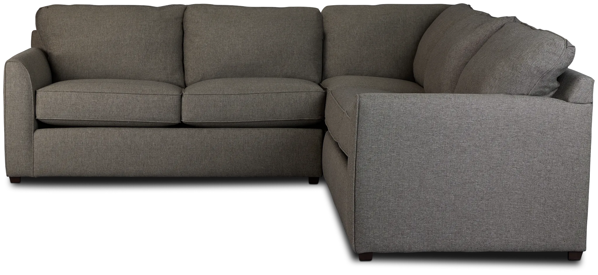 Asheville Brown Cool Mfoam Two-arm Right Memory Foam Sleeper Sectional