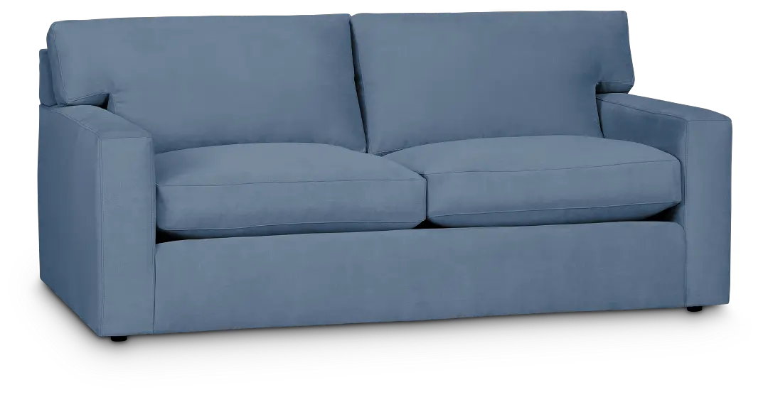 Hudson Blue Fabric Loveseat Hudson Blue Fabric Loveseat