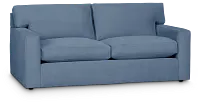 Hudson Blue Fabric Loveseat