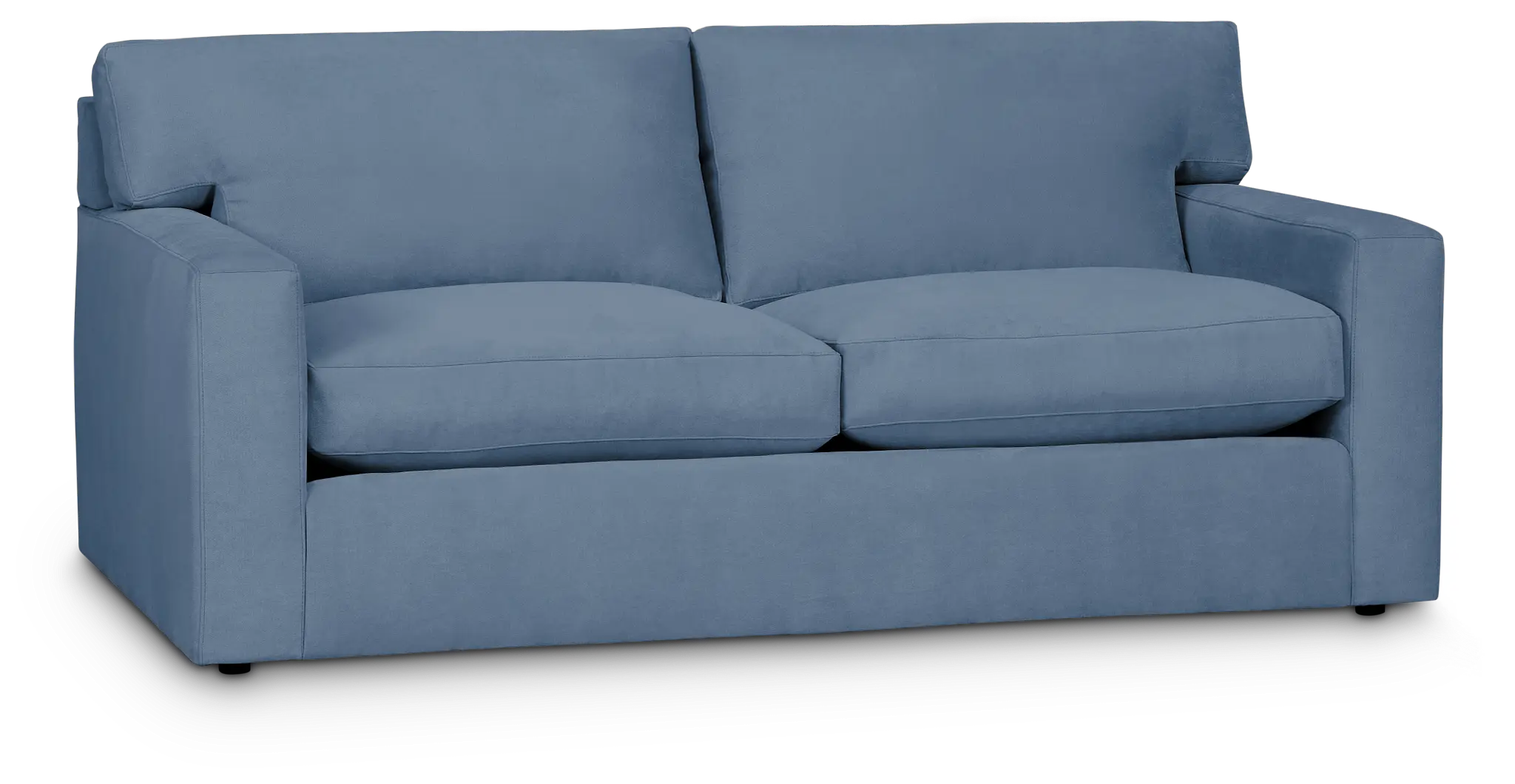 Hudson Blue Fabric Loveseat Hudson Blue Fabric Loveseat