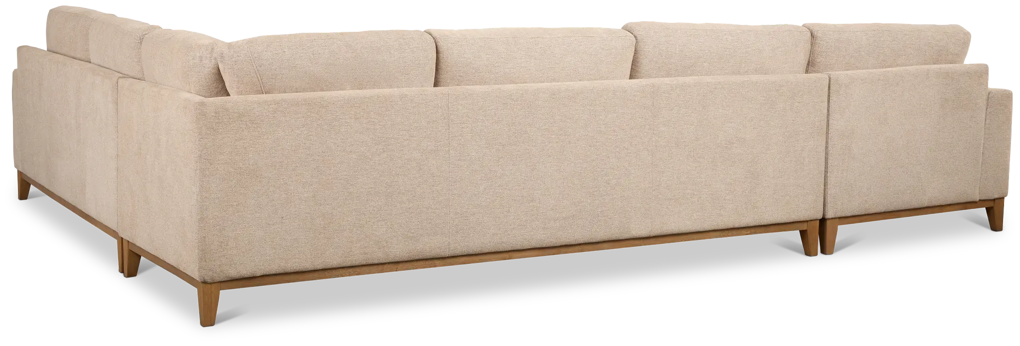 Maisie Light Brown Fabric Medium Left Chaise Sectional Maisie Light Brown Fabric Medium Left Chaise Sectional