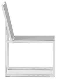 Linear2 White Aluminum Sling Chair