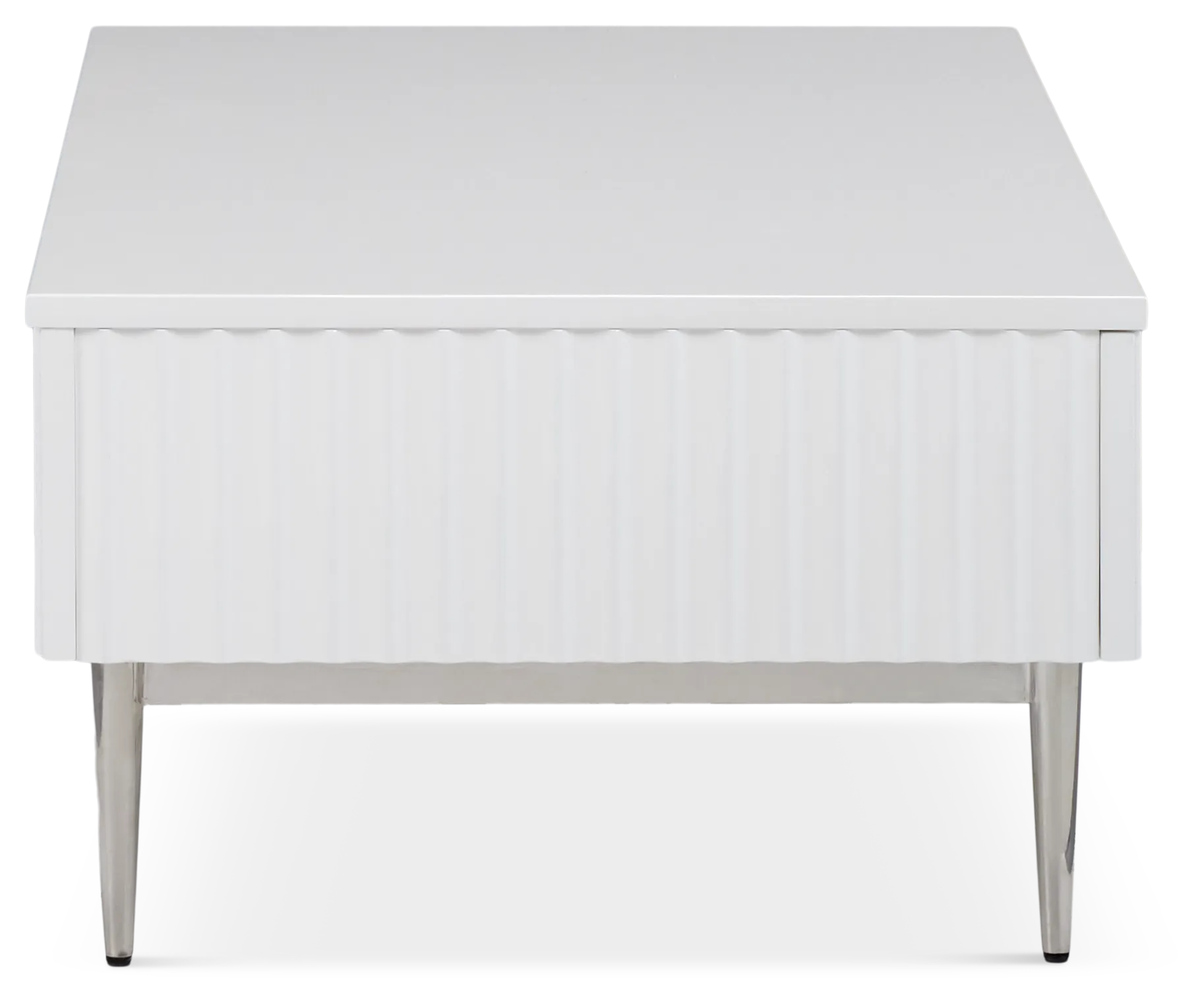 Surge White Rectangular Coffee Table