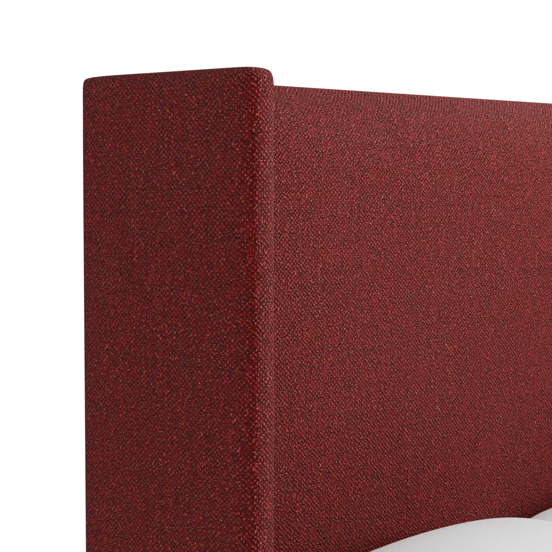 Captiva Elite Red 60" Upholstered Shelter Bed