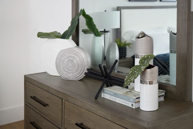 Alden Gray Dresser & Mirror