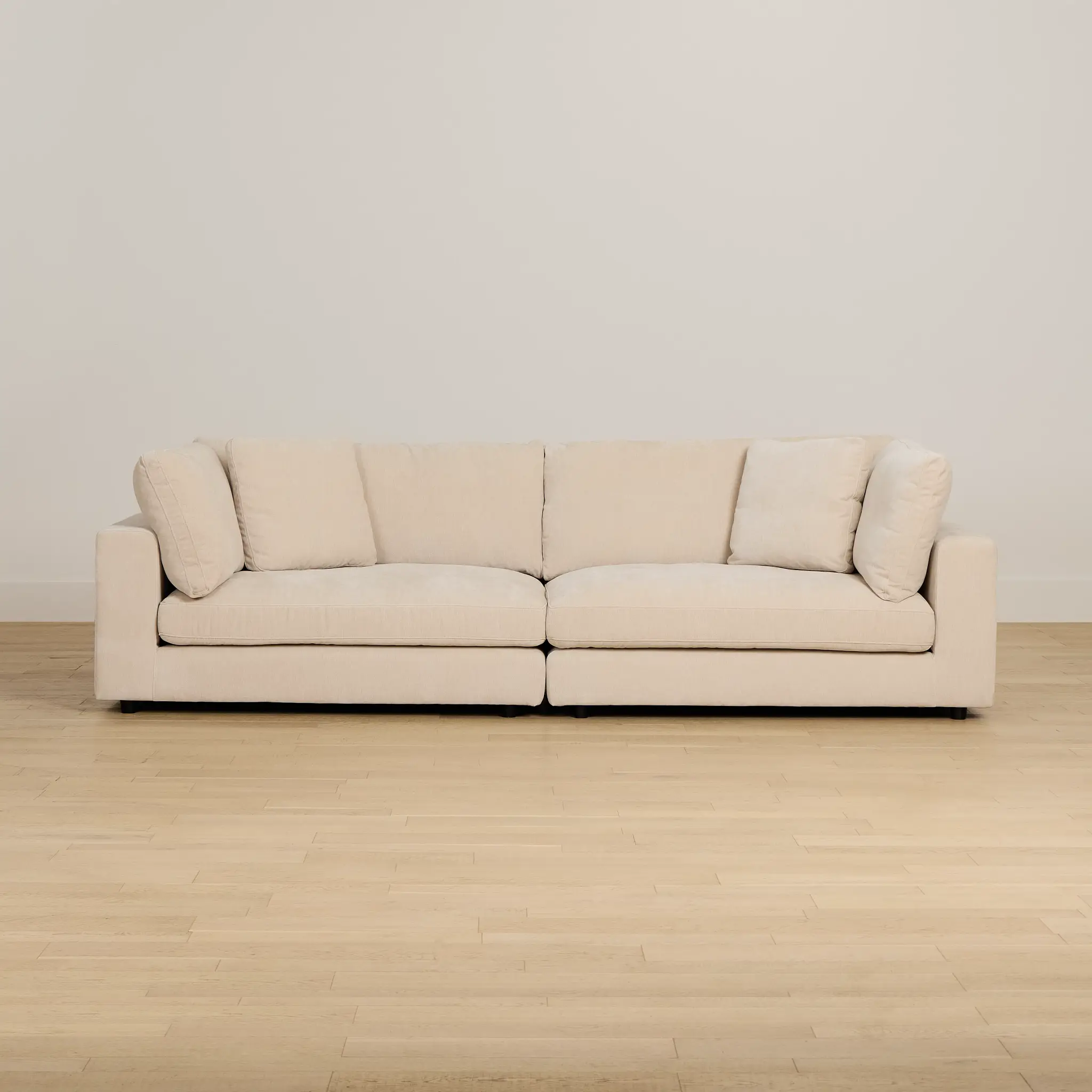 Lounge Light Beige Fabric 2 Piece Modular Sofa Lounge Light Beige Fabric 2 Piece Modular Sofa