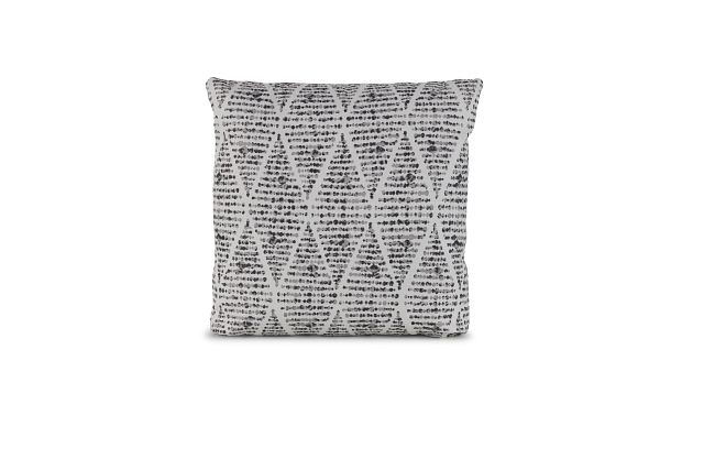 Foster Black 20" Indoor/outdoor Square Accent Pillow