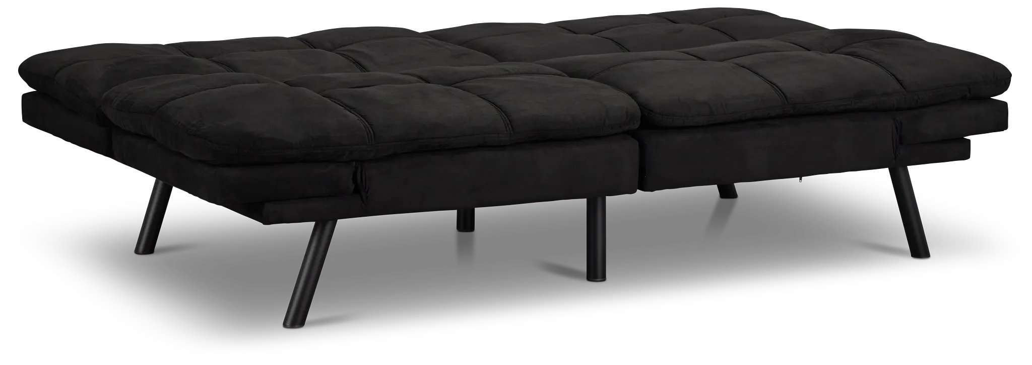 Bowie Black Micro Sofa Futon
