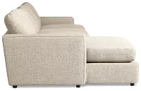 Maxwell Dark Gray Fabric Small Left Chaise Sectional