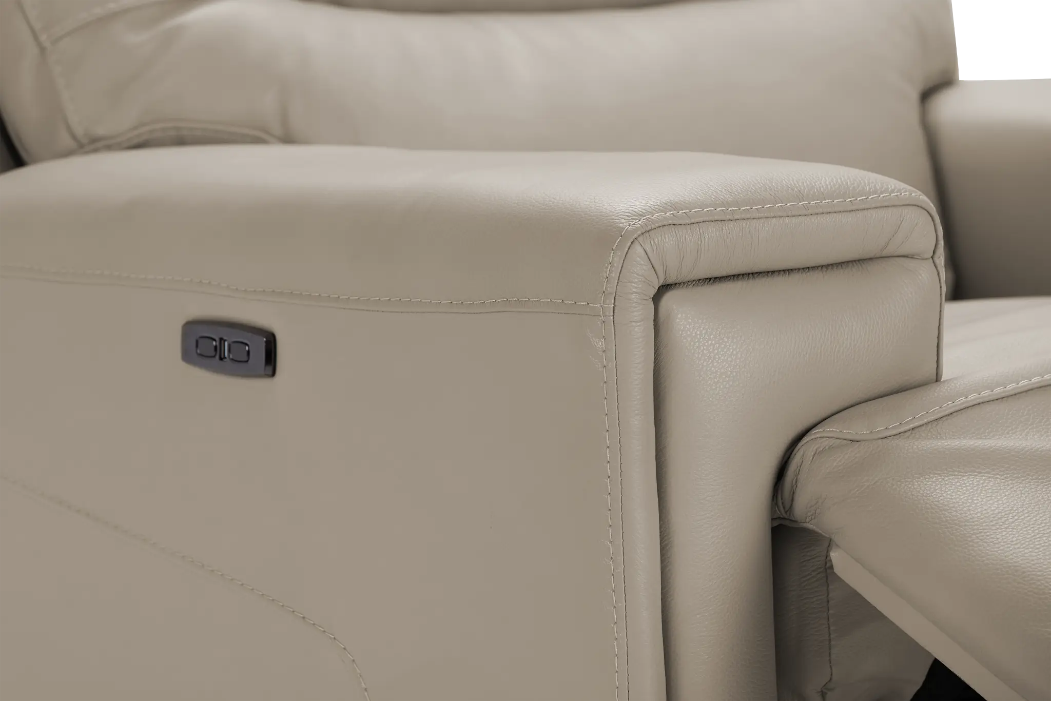 Porto Beige Lthr/vinyl Power Recliner With Power Headrest Porto Beige Lthr/vinyl Power Recliner With Power Headrest