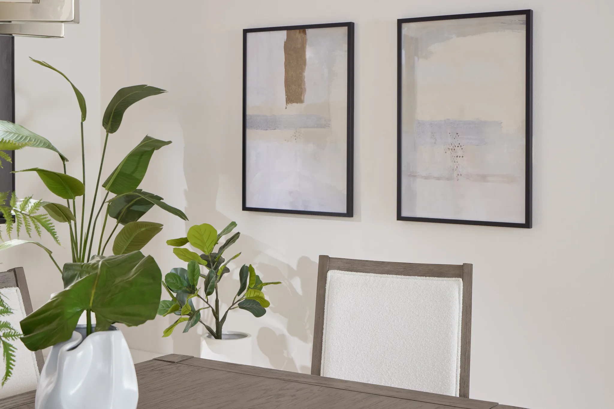 Sabetha Light Gray Framed Wall Art