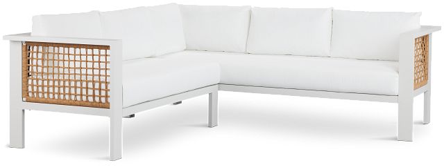 Sunrise White Small Left Sectional