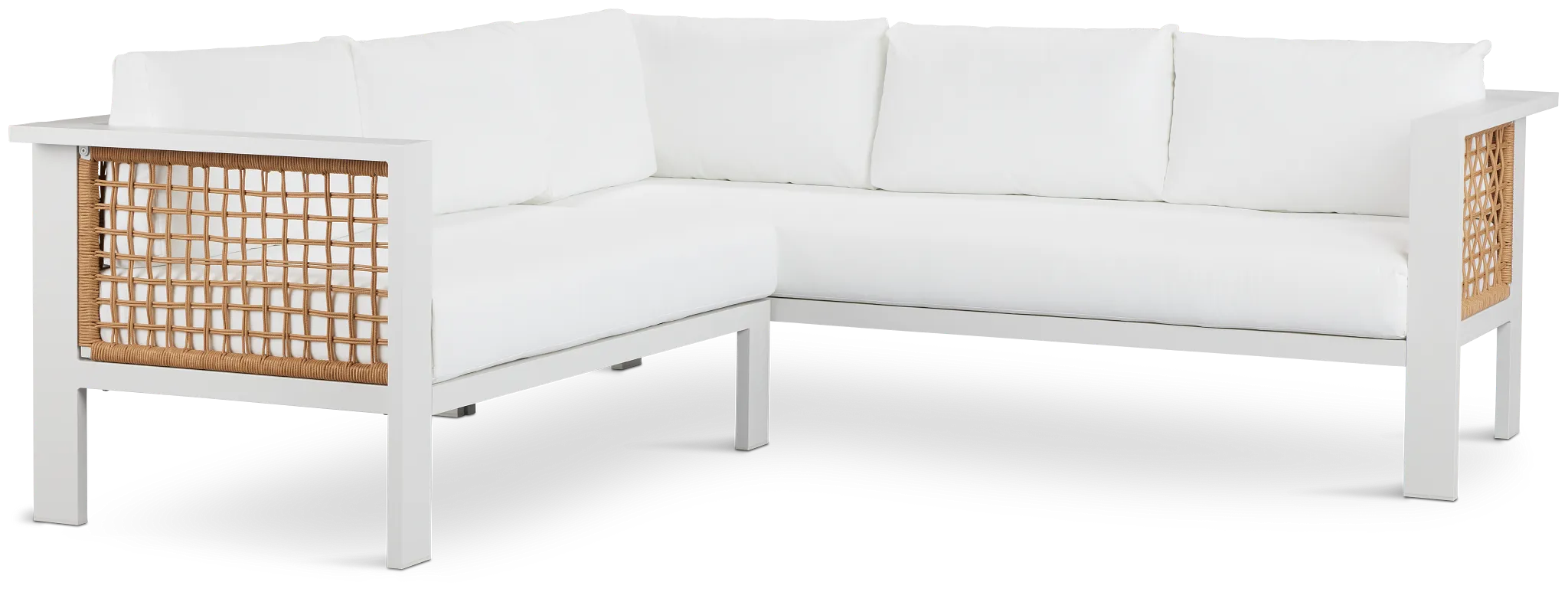 Sunrise White Small Left Sectional