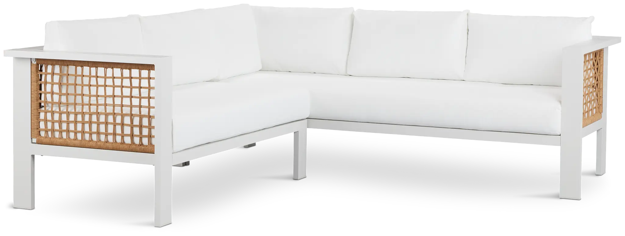 Sunrise White Small Left Sectional Sunrise White Small Left Sectional