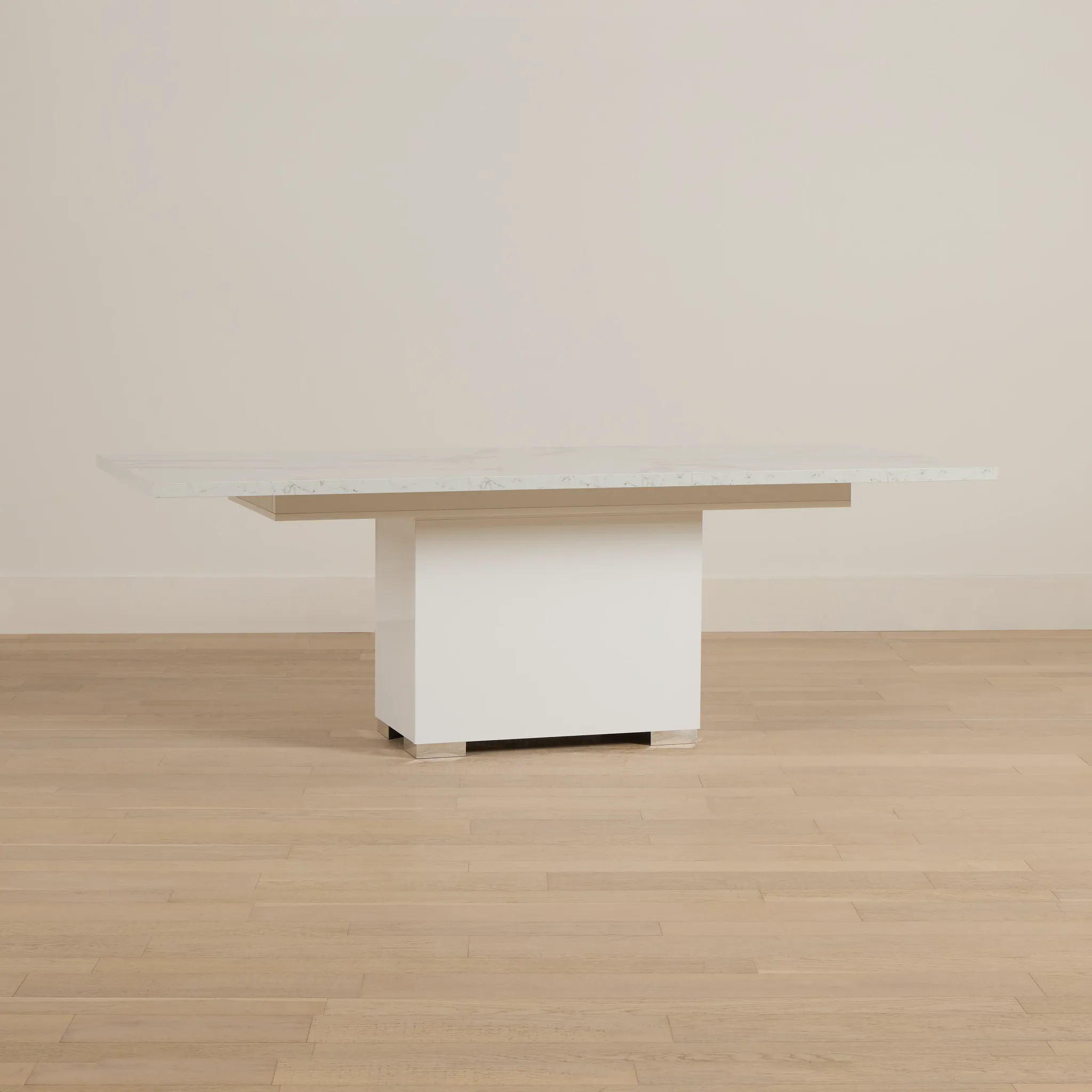 Modena White Rectangular Table