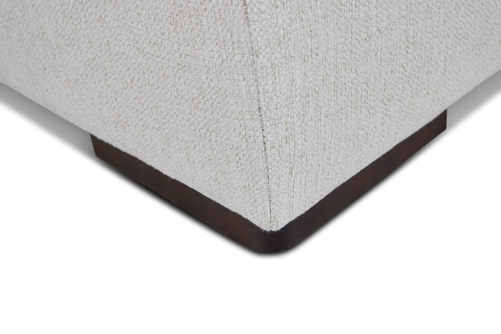 Austin White Fabric Left Chaise Sectional