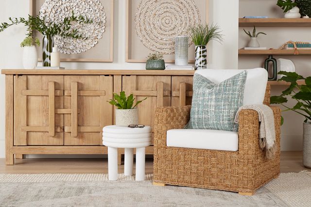 Napili Light Tone Woven Accent Chair