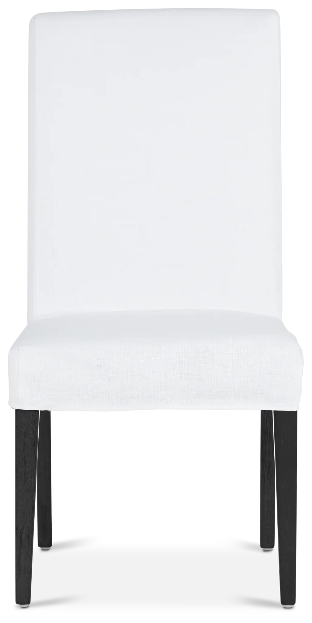 Harbor White Short Slipcover Chair With Dark-tone Leg Harbor White Short Slipcover Chair With Dark-tone Leg