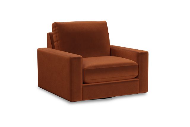 Edgewater Joya Orange Swivel Chair