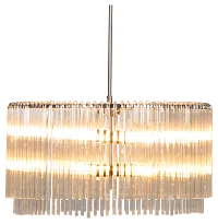 Anna Silver Glass Chandelier