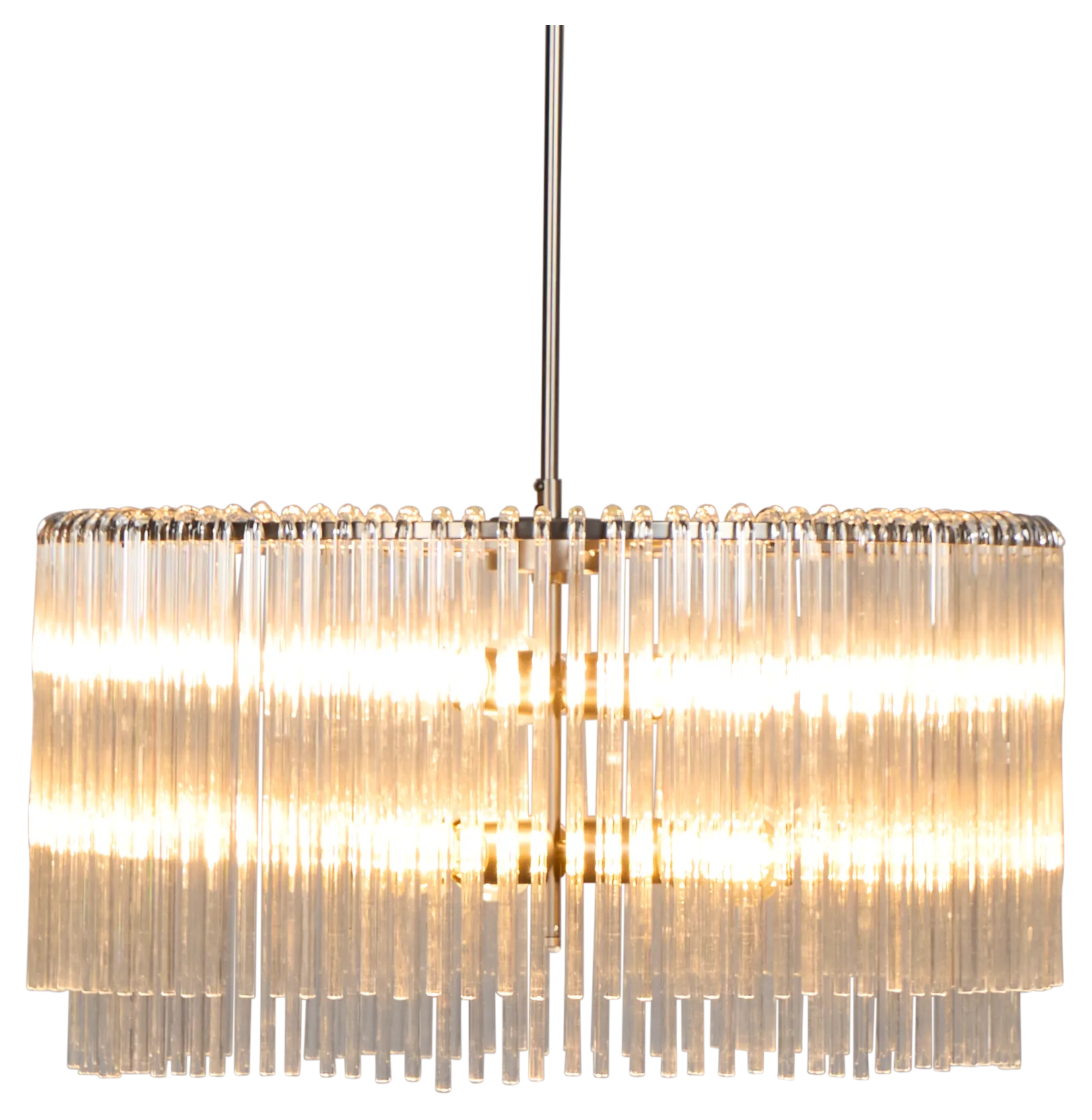 Anna Silver Glass Chandelier