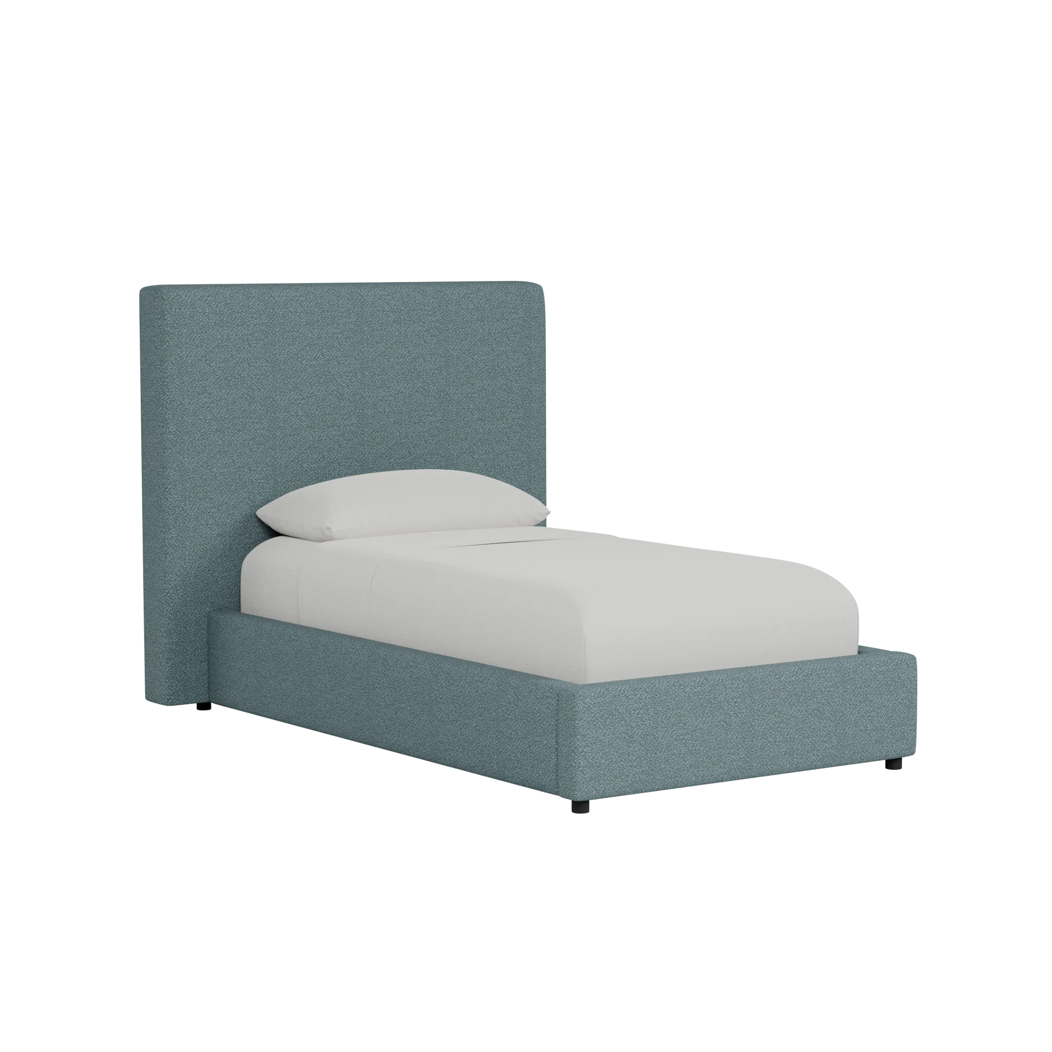 Grayton Sutton Blue 54" Upholstered Platform Bed