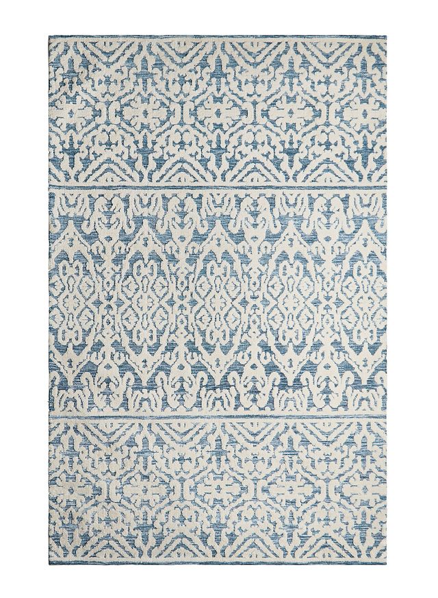 Milly Blue Poly Blend 8x10 Area Rug (0)