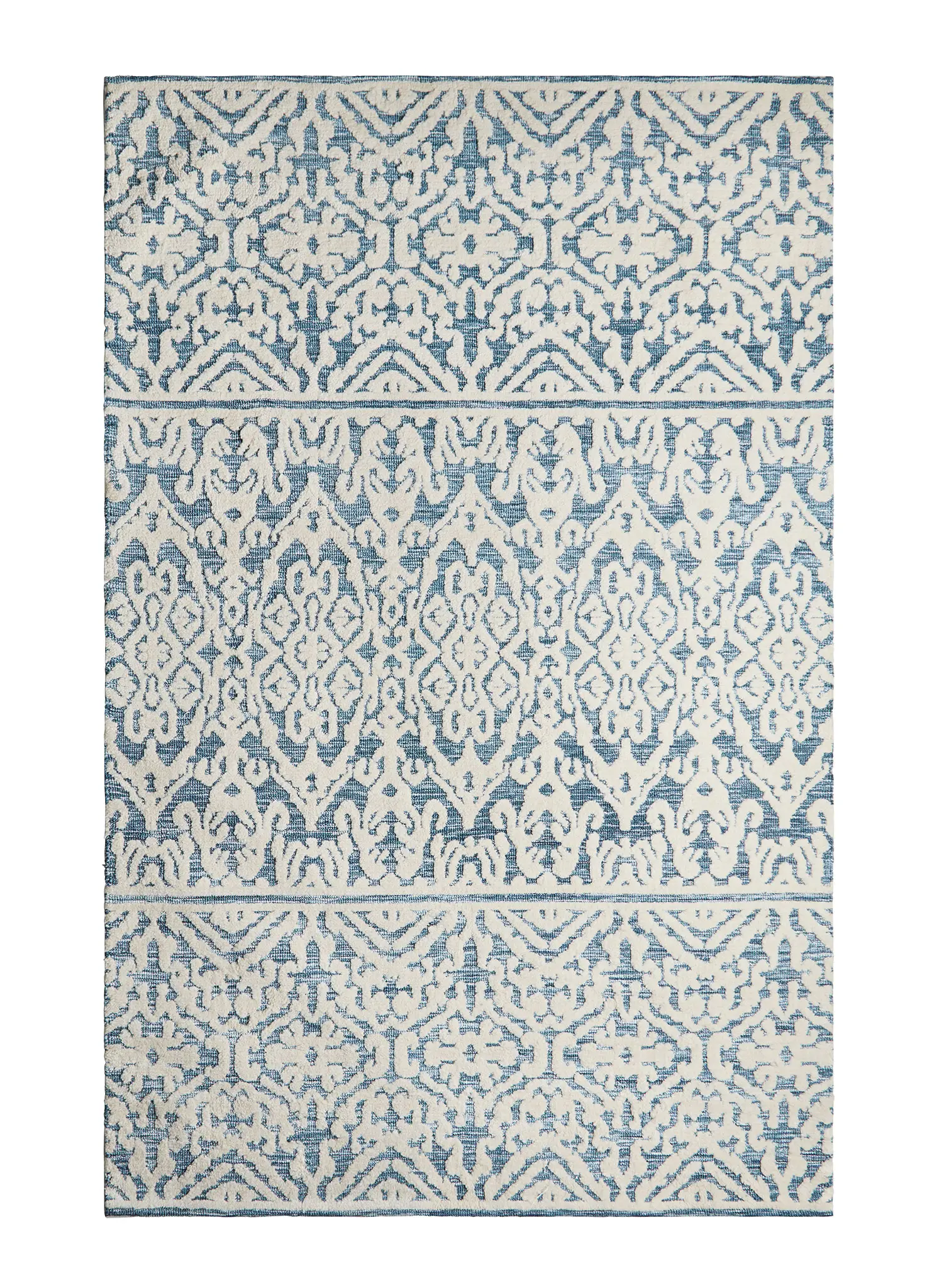 Milly Blue Poly Blend 8x10 Area Rug Milly Blue Poly Blend 8x10 Area Rug