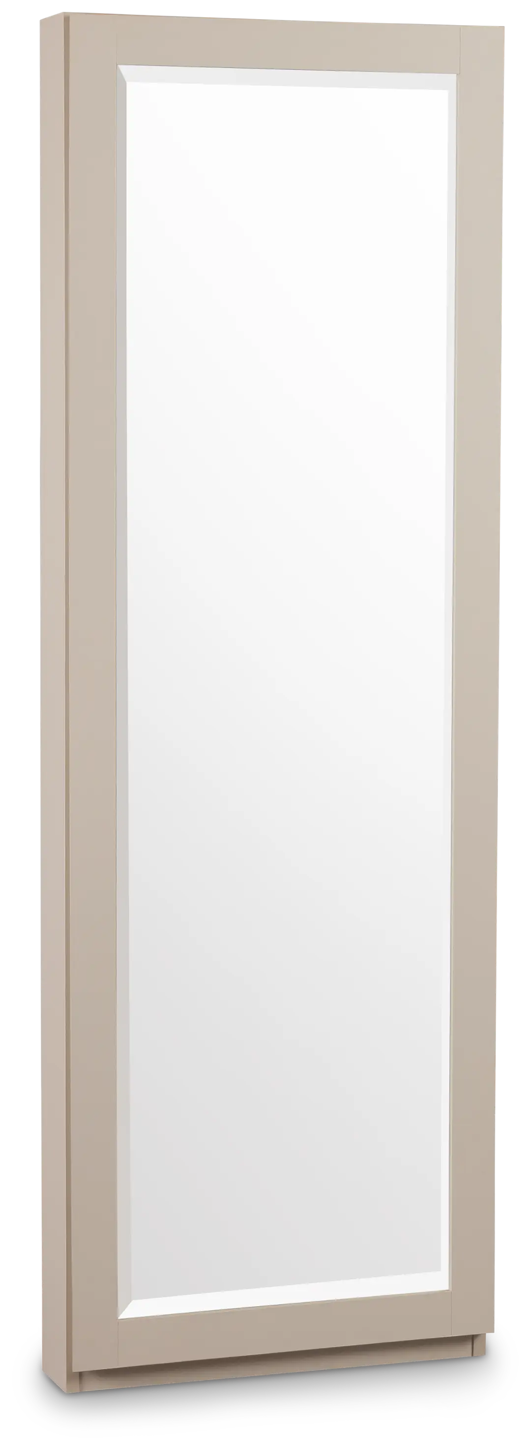 Brasilia Light Beige Storage Floor Mirror Brasilia Light Beige Storage Floor Mirror
