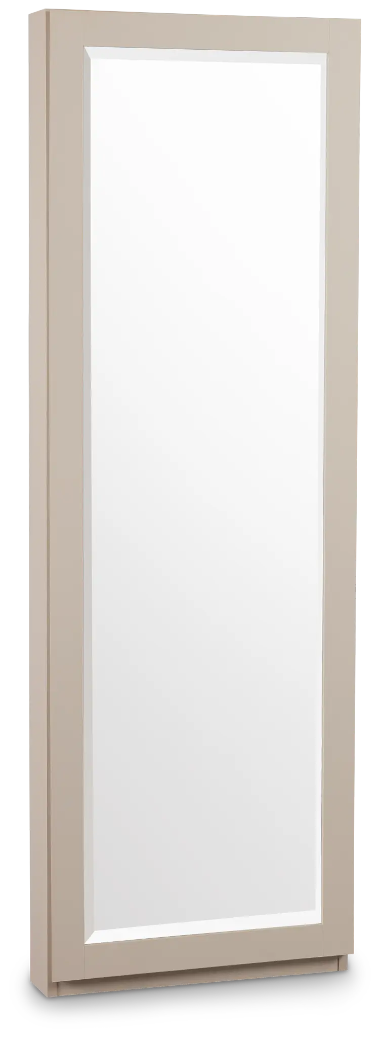 Brasilia Light Beige Storage Floor Mirror Brasilia Light Beige Storage Floor Mirror