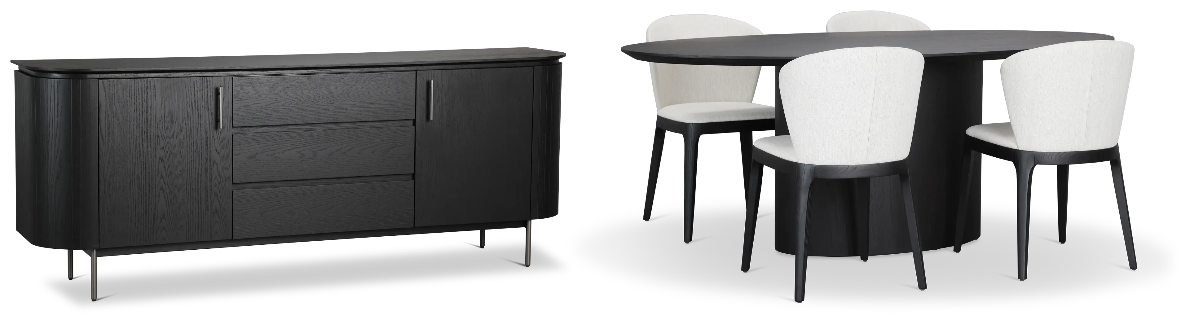Nomad Black 78" Dining Room Nomad Black 78" Dining Room