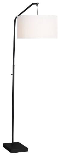 Nehir Black Metal Floor Lamp