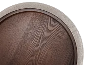 Kristen Light Gray Small Storage Accent Ottoman