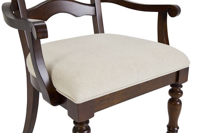 Savannah Dark Tone Upholstered Arm Chair