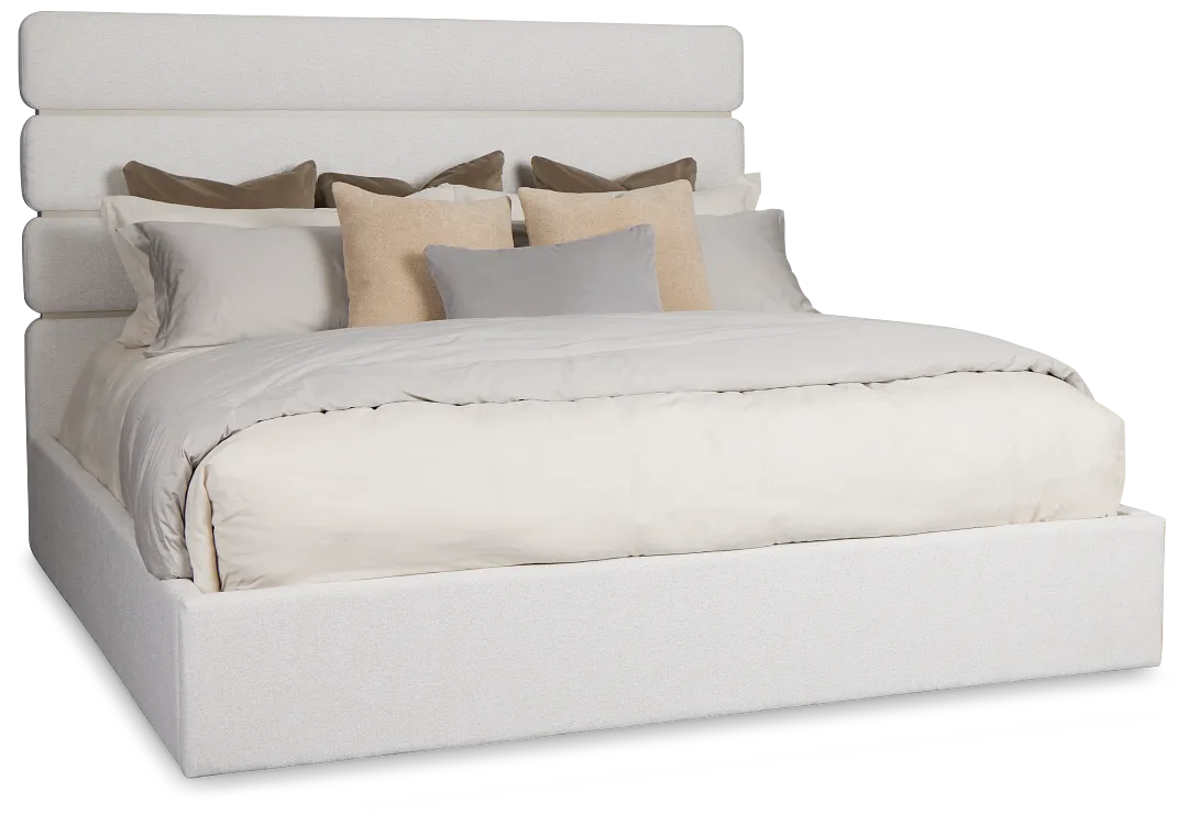 Capraia Light Beige Uph Panel Bed