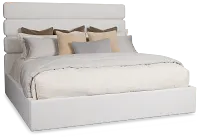 Capraia Light Beige Uph Panel Bed