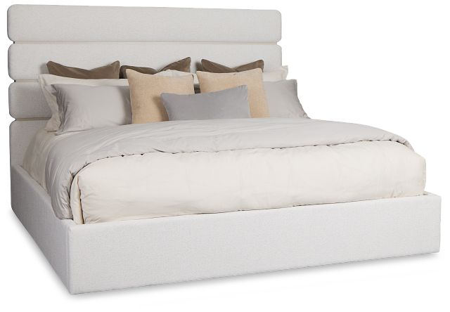 Capraia Light Beige Uph Panel Bed