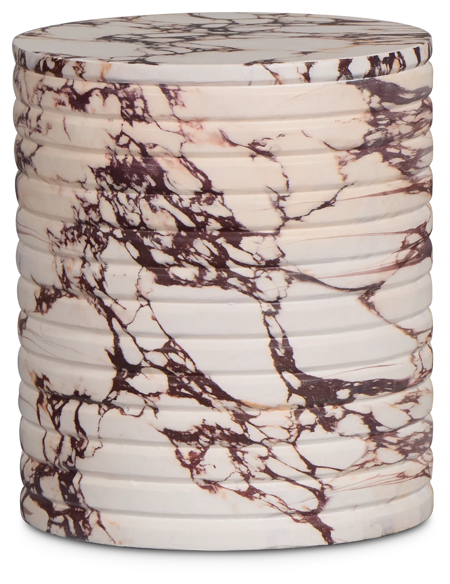 Vaya Red Round End Table