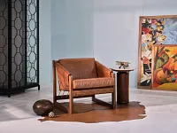 Ashton Brown Leather Accent Chair
