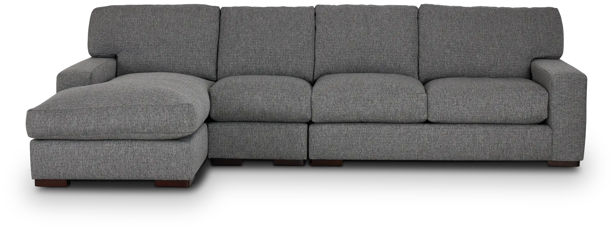 Veronica Dark Gray Down Small Left Chaise Sectional Veronica Dark Gray Down Small Left Chaise Sectional