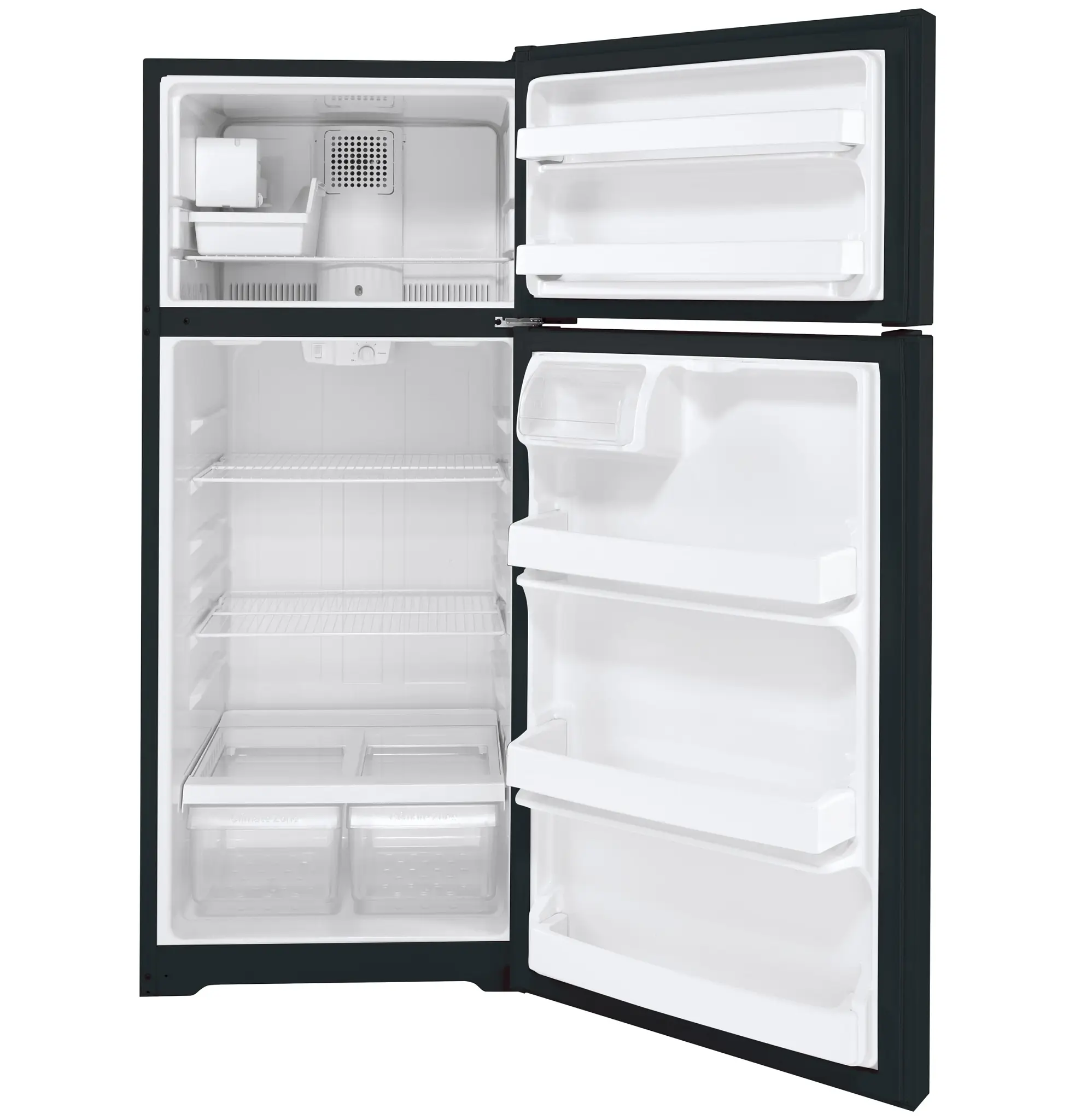 Ge 18 Series Black Top Freezer Refrigerator Ge 18 Series Black Top Freezer Refrigerator
