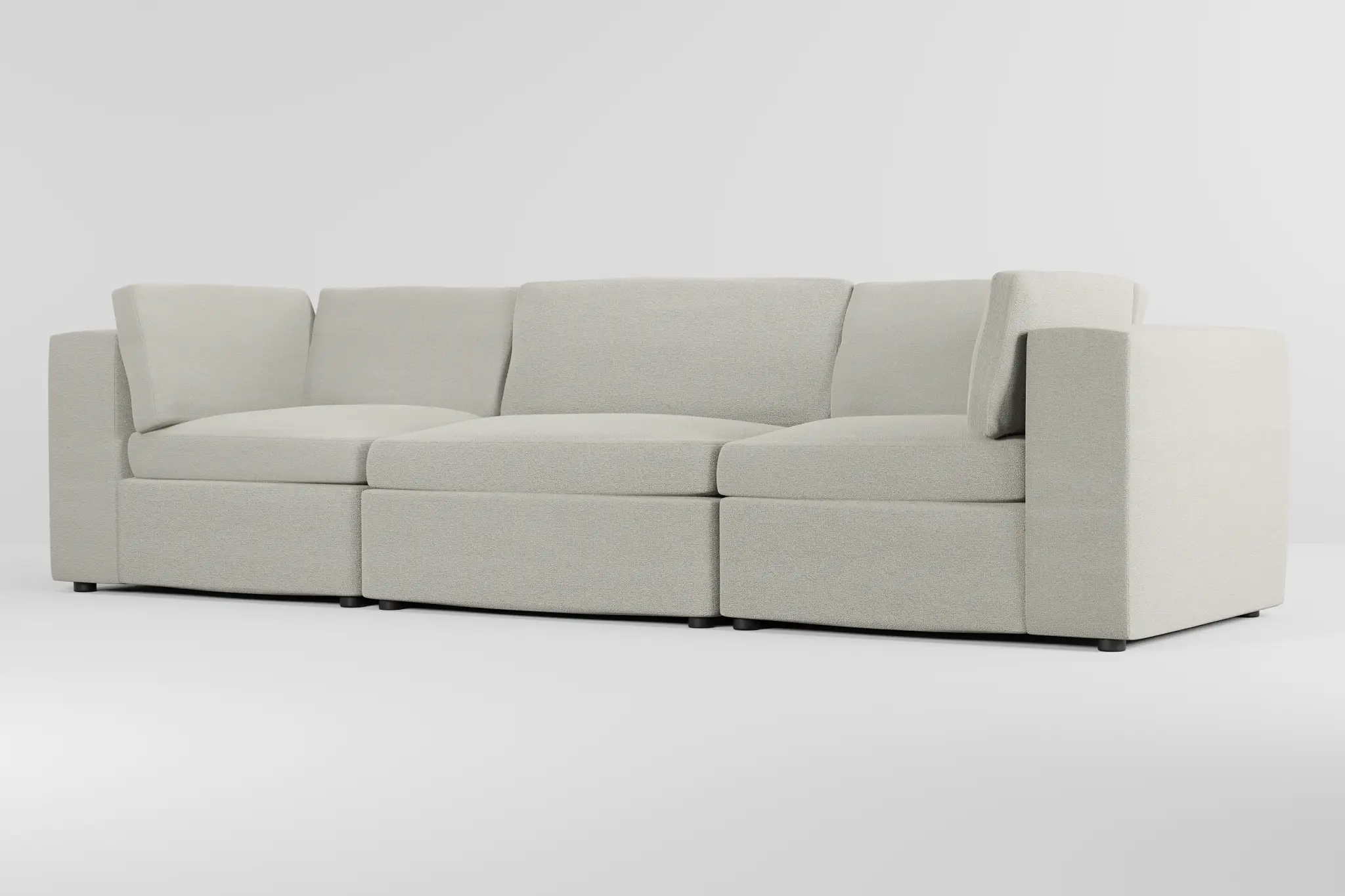 Destin Elite Ivory Fabric 3-piece Modular Sofa Destin Elite Ivory Fabric 3-piece Modular Sofa