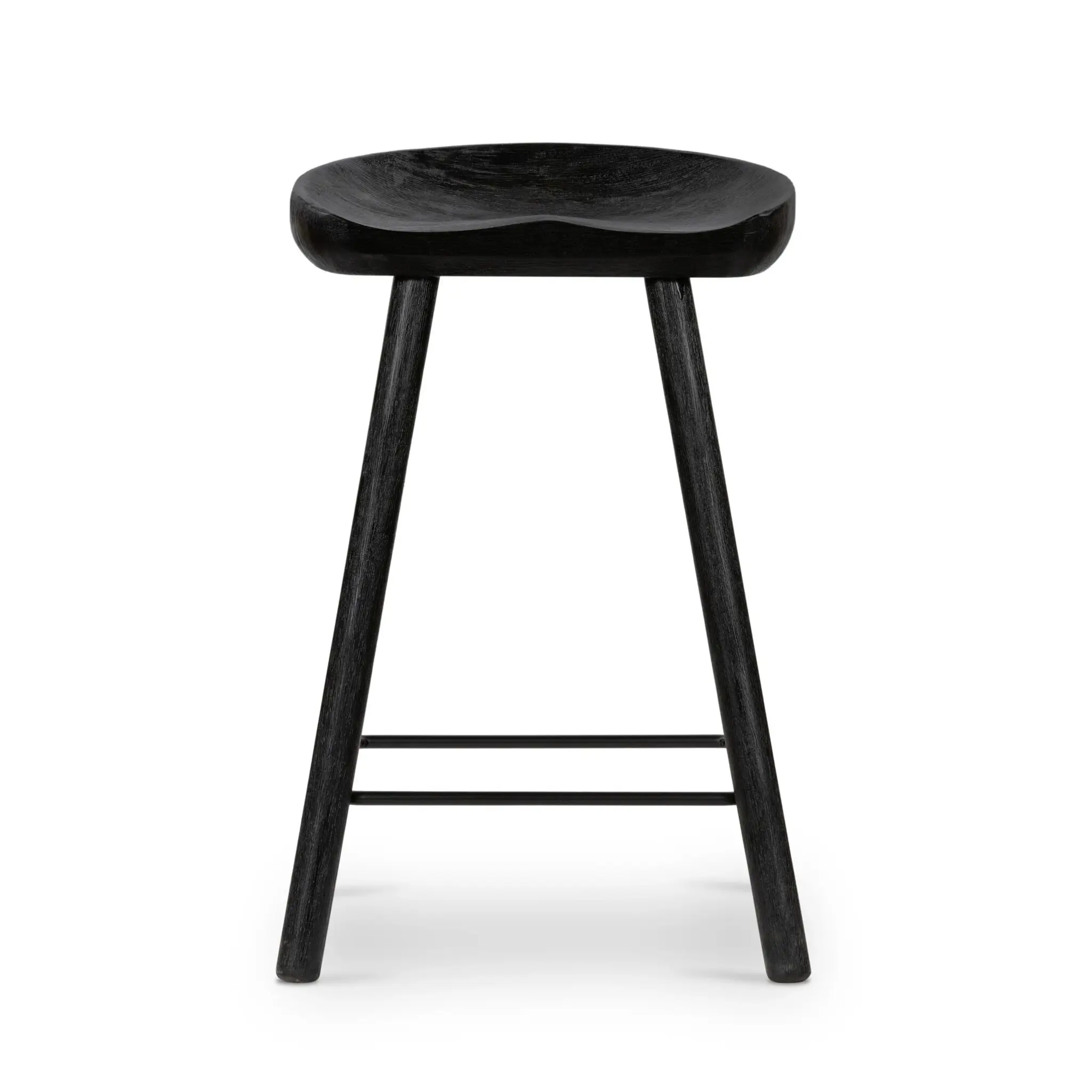 Barry Black 24" Wood Barstool Barry Black 24" Wood Barstool
