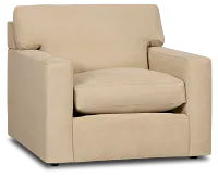 Hudson Beige Fabric Chair