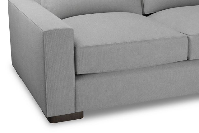Edgewater Suave Gray Medium Two-arm Sectional
