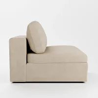 Destin Peyton Beige Fabric Swivel Chair