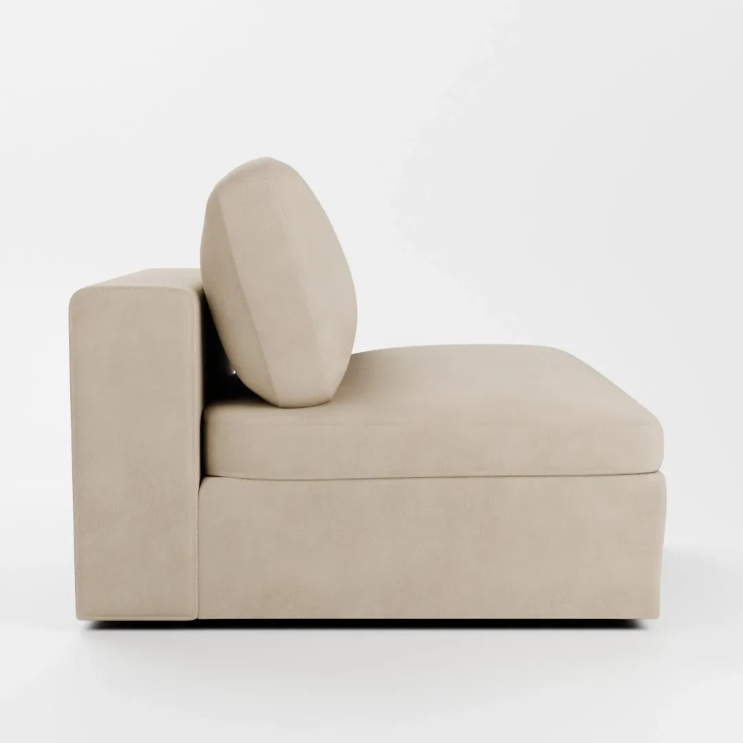 Destin Peyton Beige Fabric Swivel Chair