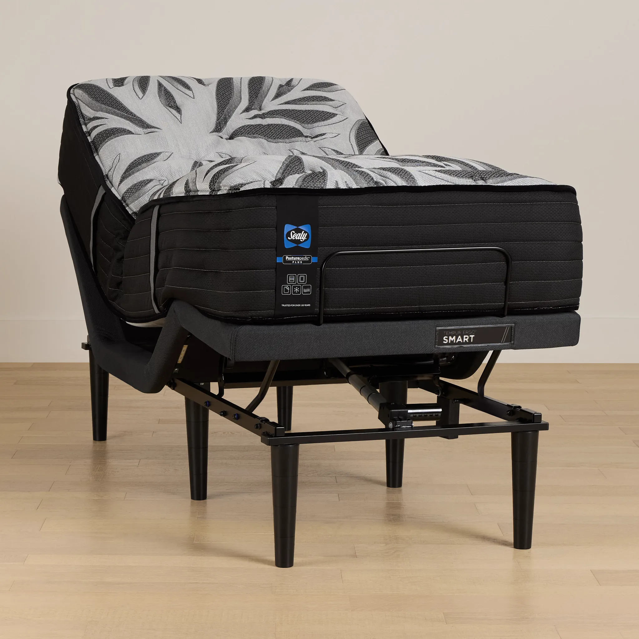 Sealy Posturepedic Plus Exuberant Ii 15" Ultra Plsh Ergo 3.0 Adjustable Mattress Set