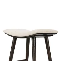 Four Hands Myles Light Beige Fabric 24" Upholstered Barstool